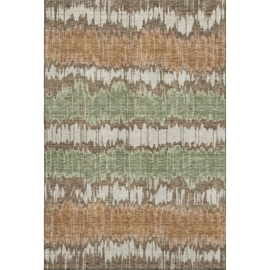Piper Looms Mayfield Stripes AMF755 Chocolate Machine Washable Area Rug main image