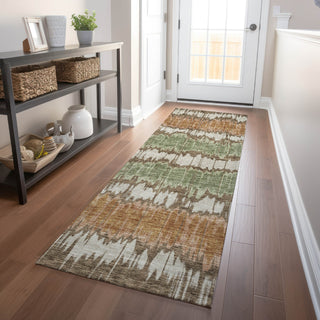 Piper Looms Mayfield Stripes AMF755 Chocolate Machine Washable Area Rug Runner Lifestyle Image Feature