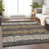 Piper Looms Mayfield Stripes AMF755 Fudge Machine Washable Area Rug Lifestyle Image Feature