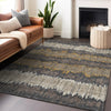 Piper Looms Mayfield Stripes AMF755 Fudge Machine Washable Area Rug Lifestyle Image Feature