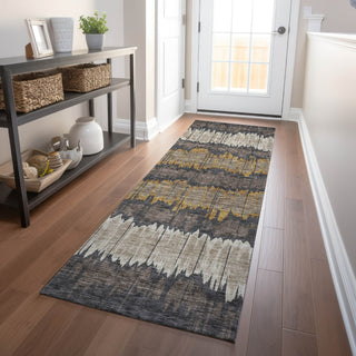 Piper Looms Mayfield Stripes AMF755 Fudge Machine Washable Area Rug Runner Lifestyle Image Feature