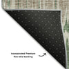 Piper Looms Mayfield Stripes AMF755 Green Machine Washable Area Rug Backing Image