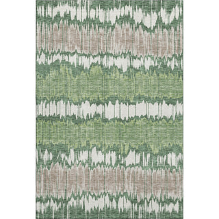 Piper Looms Mayfield Stripes AMF755 Green Machine Washable Area Rug main image