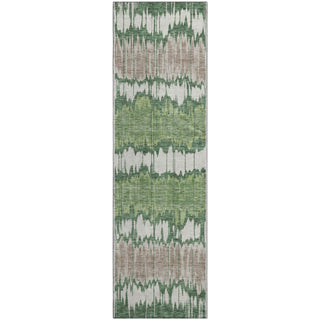 Piper Looms Mayfield Stripes AMF755 Green Machine Washable Area Rug Runner Main Image