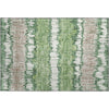 Piper Looms Mayfield Stripes AMF755 Green Machine Washable Area Rug Scatter Main Image