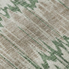 Piper Looms Mayfield Stripes AMF755 Green Machine Washable Area Rug Swatch Image