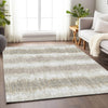 Piper Looms Mayfield Stripes AMF755 Ivory Machine Washable Area Rug Lifestyle Image Feature