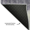 Piper Looms Mayfield Stripes AMF755 Lavender Machine Washable Area Rug Backing Image