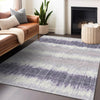 Piper Looms Mayfield Stripes AMF755 Lavender Machine Washable Area Rug Lifestyle Image Feature