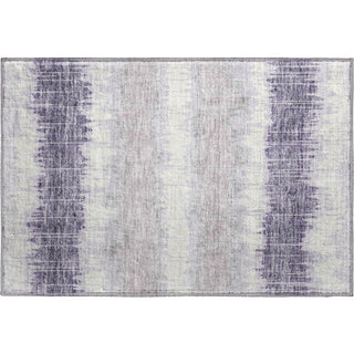 Piper Looms Mayfield Stripes AMF755 Lavender Machine Washable Area Rug Scatter Main Image