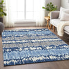 Piper Looms Mayfield Stripes AMF755 Navy Machine Washable Area Rug Lifestyle Image Feature