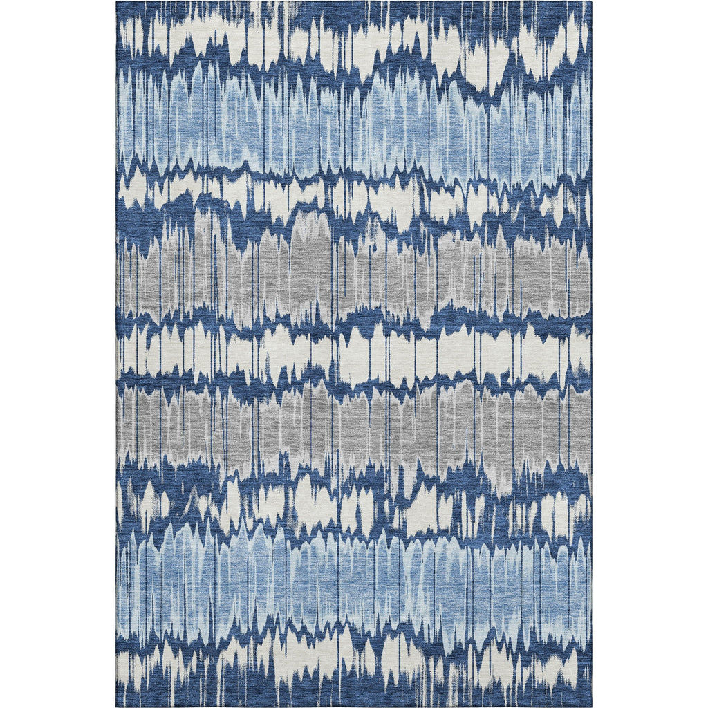 Piper Looms Mayfield Stripes AMF755 Navy Machine Washable Area Rug main image