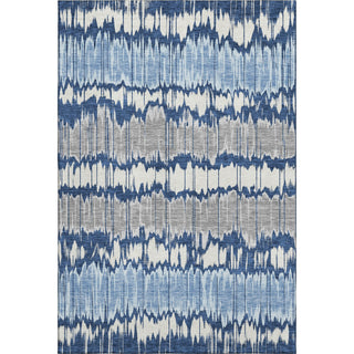 Piper Looms Mayfield Stripes AMF755 Navy Machine Washable Area Rug main image