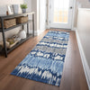 Piper Looms Mayfield Stripes AMF755 Navy Machine Washable Area Rug Runner Lifestyle Image Feature