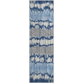 Piper Looms Mayfield Stripes AMF755 Navy Machine Washable Area Rug Runner Main Image