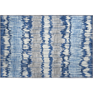 Piper Looms Mayfield Stripes AMF755 Navy Machine Washable Area Rug Scatter Main Image