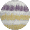 Piper Looms Mayfield Stripes AMF755 Silver Machine Washable Area Rug Round Main Image