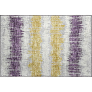 Piper Looms Mayfield Stripes AMF755 Silver Machine Washable Area Rug Scatter Main Image