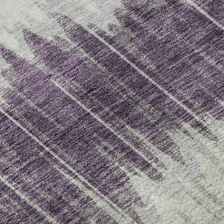 Piper Looms Mayfield Stripes AMF755 Silver Machine Washable Area Rug Swatch Image