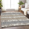 Piper Looms Mayfield Stripes AMF755 Taupe Machine Washable Area Rug Lifestyle Image Feature