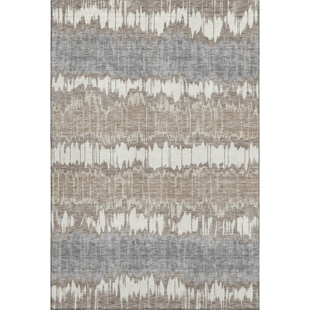 Piper Looms Mayfield Stripes AMF755 Taupe Machine Washable Area Rug main image