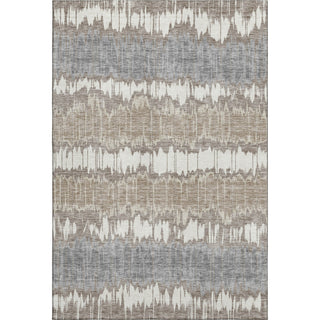 Piper Looms Mayfield Stripes AMF755 Taupe Machine Washable Area Rug main image
