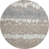 Piper Looms Mayfield Stripes AMF755 Taupe Machine Washable Area Rug Round Main Image