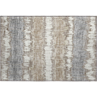 Piper Looms Mayfield Stripes AMF755 Taupe Machine Washable Area Rug Scatter Main Image