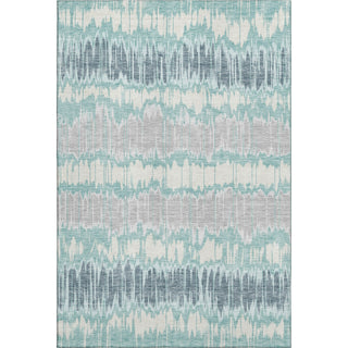 Piper Looms Mayfield Stripes AMF755 Teal Machine Washable Area Rug main image