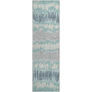 Piper Looms Mayfield Stripes AMF755 Teal Machine Washable Area Rug Runner Main Image
