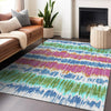 Piper Looms Mayfield Stripes AMF755 White Machine Washable Area Rug Lifestyle Image Feature