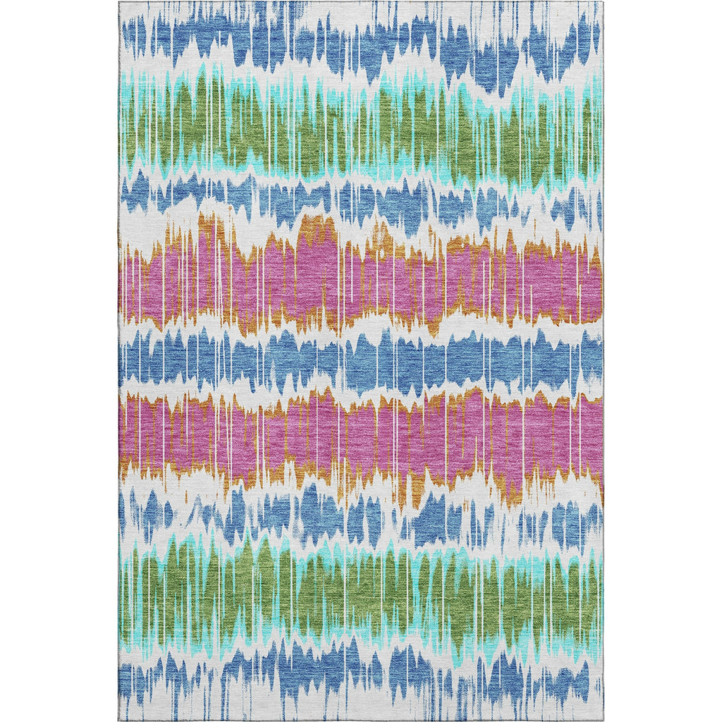 Piper Looms Mayfield Stripes AMF755 White Machine Washable Area Rug main image