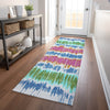 Piper Looms Mayfield Stripes AMF755 White Machine Washable Area Rug Runner Lifestyle Image Feature