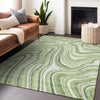 Piper Looms Mayfield Swirls AMF756 Aloe Machine Washable Area Rug Lifestyle Image Feature