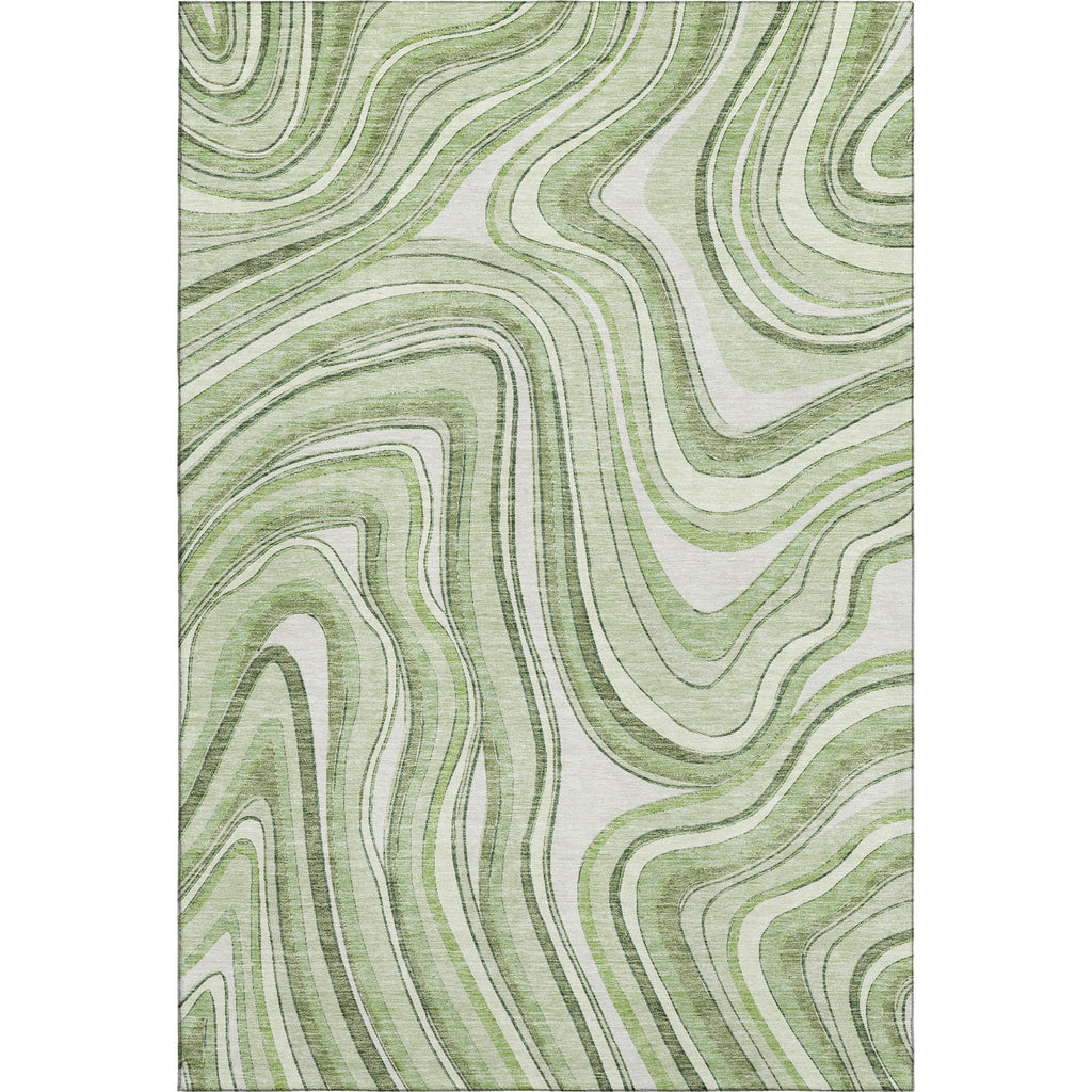 Piper Looms Mayfield Swirls AMF756 Aloe Machine Washable Area Rug main image
