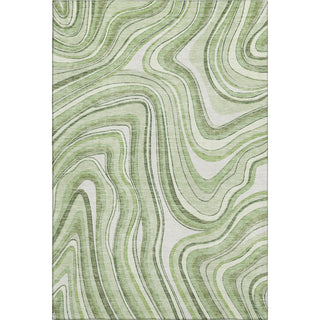 Piper Looms Mayfield Swirls AMF756 Aloe Machine Washable Area Rug main image