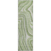 Piper Looms Mayfield Swirls AMF756 Aloe Machine Washable Area Rug Runner Main Image