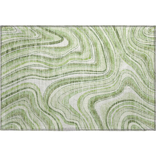 Piper Looms Mayfield Swirls AMF756 Aloe Machine Washable Area Rug Scatter Main Image
