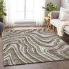Piper Looms Mayfield Swirls AMF756 Brown Machine Washable Area Rug Lifestyle Image Feature