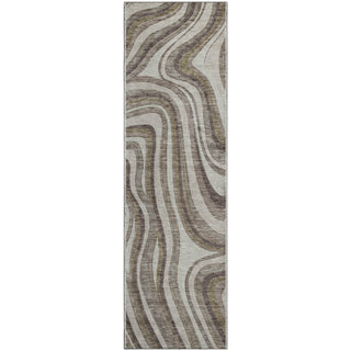 Piper Looms Mayfield Swirls AMF756 Brown Machine Washable Area Rug Runner Main Image