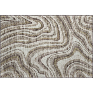 Piper Looms Mayfield Swirls AMF756 Brown Machine Washable Area Rug Scatter Main Image