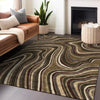 Piper Looms Mayfield Swirls AMF756 Fudge Machine Washable Area Rug Lifestyle Image Feature