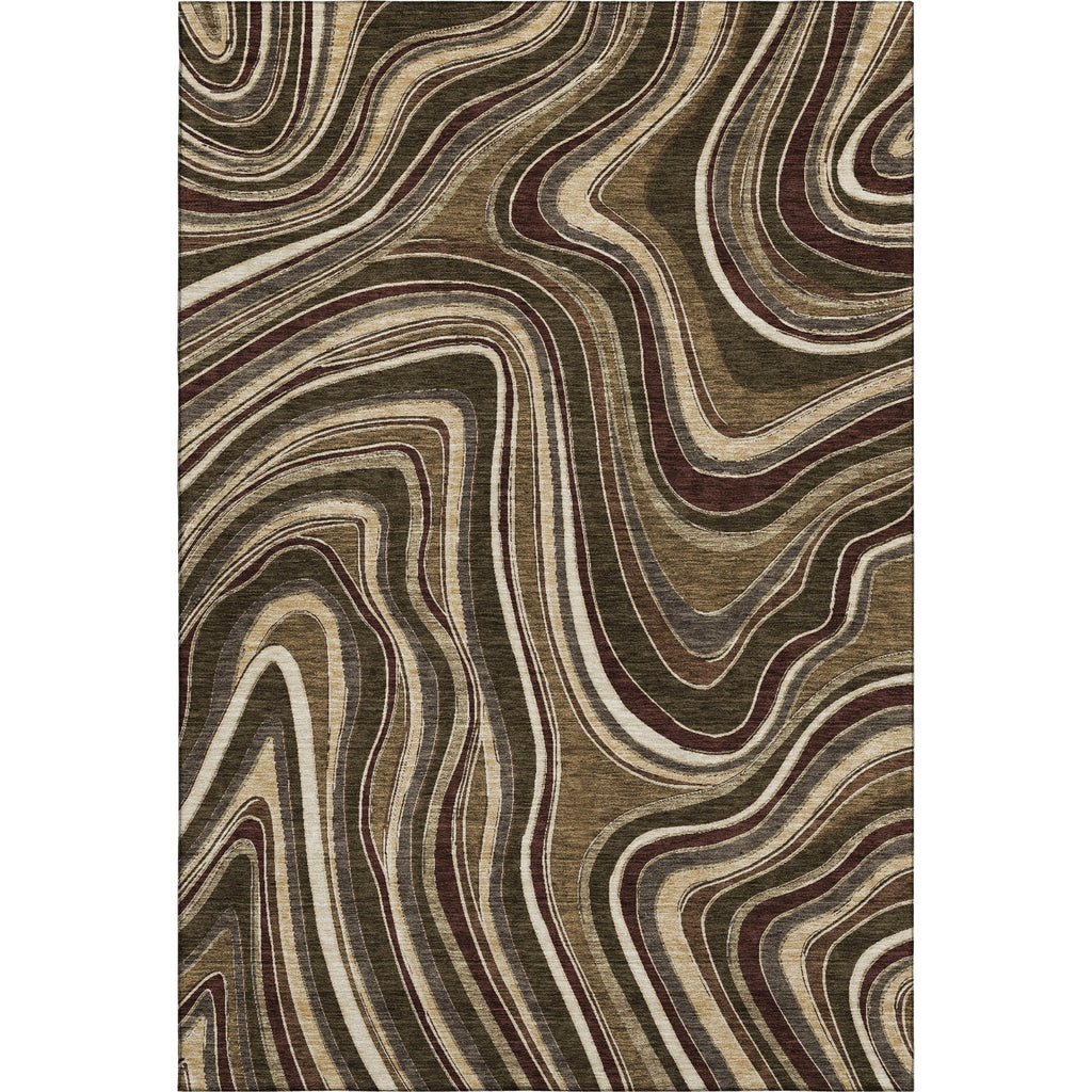 Piper Looms Mayfield Swirls AMF756 Fudge Machine Washable Area Rug main image
