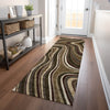 Piper Looms Mayfield Swirls AMF756 Fudge Machine Washable Area Rug Runner Lifestyle Image Feature