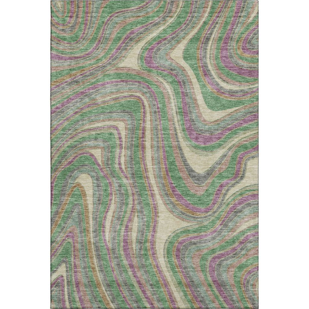 Piper Looms Mayfield Swirls AMF756 Graphite Machine Washable Area Rug main image