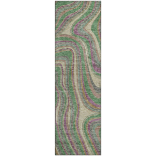 Piper Looms Mayfield Swirls AMF756 Graphite Machine Washable Area Rug Runner Main Image