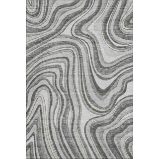 Piper Looms Mayfield Swirls AMF756 Gray Machine Washable Area Rug main image
