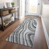 Piper Looms Mayfield Swirls AMF756 Gray Machine Washable Area Rug Runner Lifestyle Image Feature