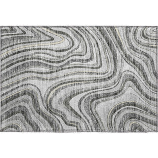 Piper Looms Mayfield Swirls AMF756 Gray Machine Washable Area Rug Scatter Main Image