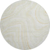 Piper Looms Mayfield Swirls AMF756 Ivory Machine Washable Area Rug Round Main Image